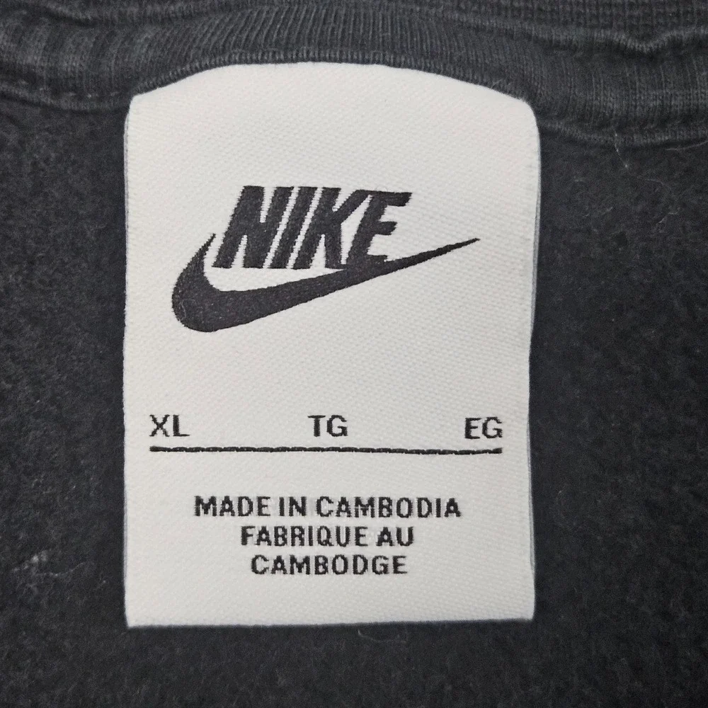 Nike Sweatshirt Mens XL Black Pullover Grunge Sportswear Gorpcore Y2K Skater